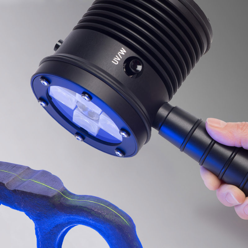 UV LED combi hand lamp